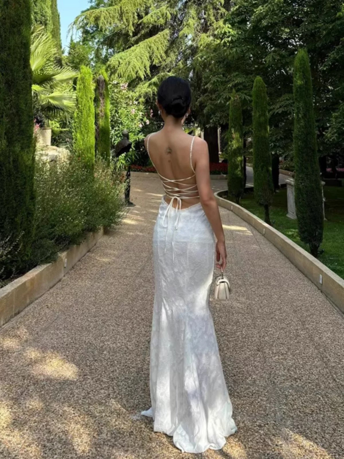 Modest Mermaid Spaghetti Straps Long Prom Dresses Formal Graduation Party Dress Evening Dress SD2461