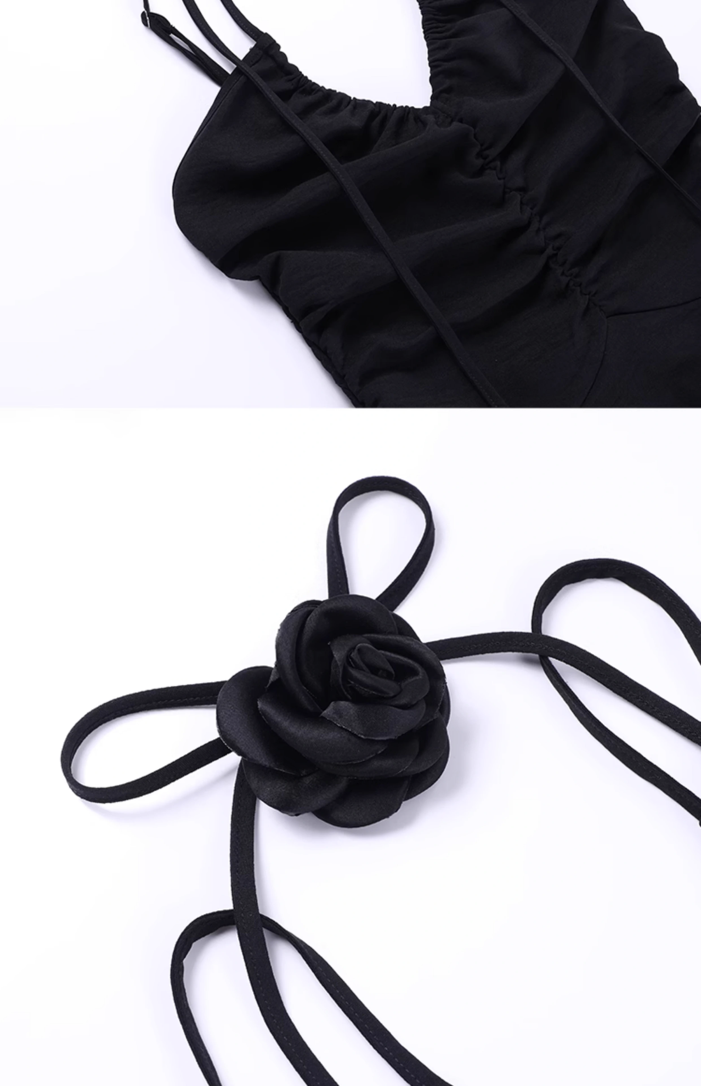 Simple A line Irregular Hem Spaghetti Straps Little Black Dresses Short Satin Birthday Outfit SD269