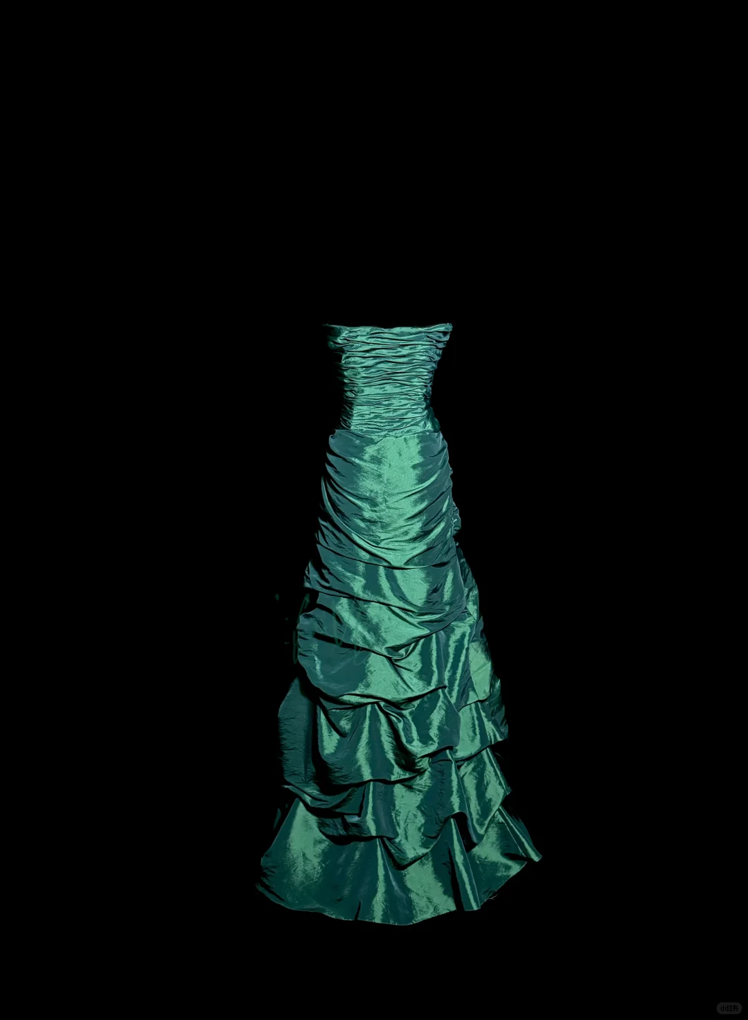 Aesthetic Mermaid Sweetheart Neckline Green Taffeta Prom Dress Ruffle Long Party Dress SD2928
