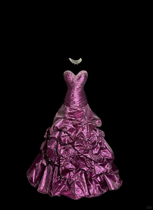 Aesthetic Mermaid Sweetheart Neckline Taffeta Prom Dress Ruffle Long Party Dress SD2941