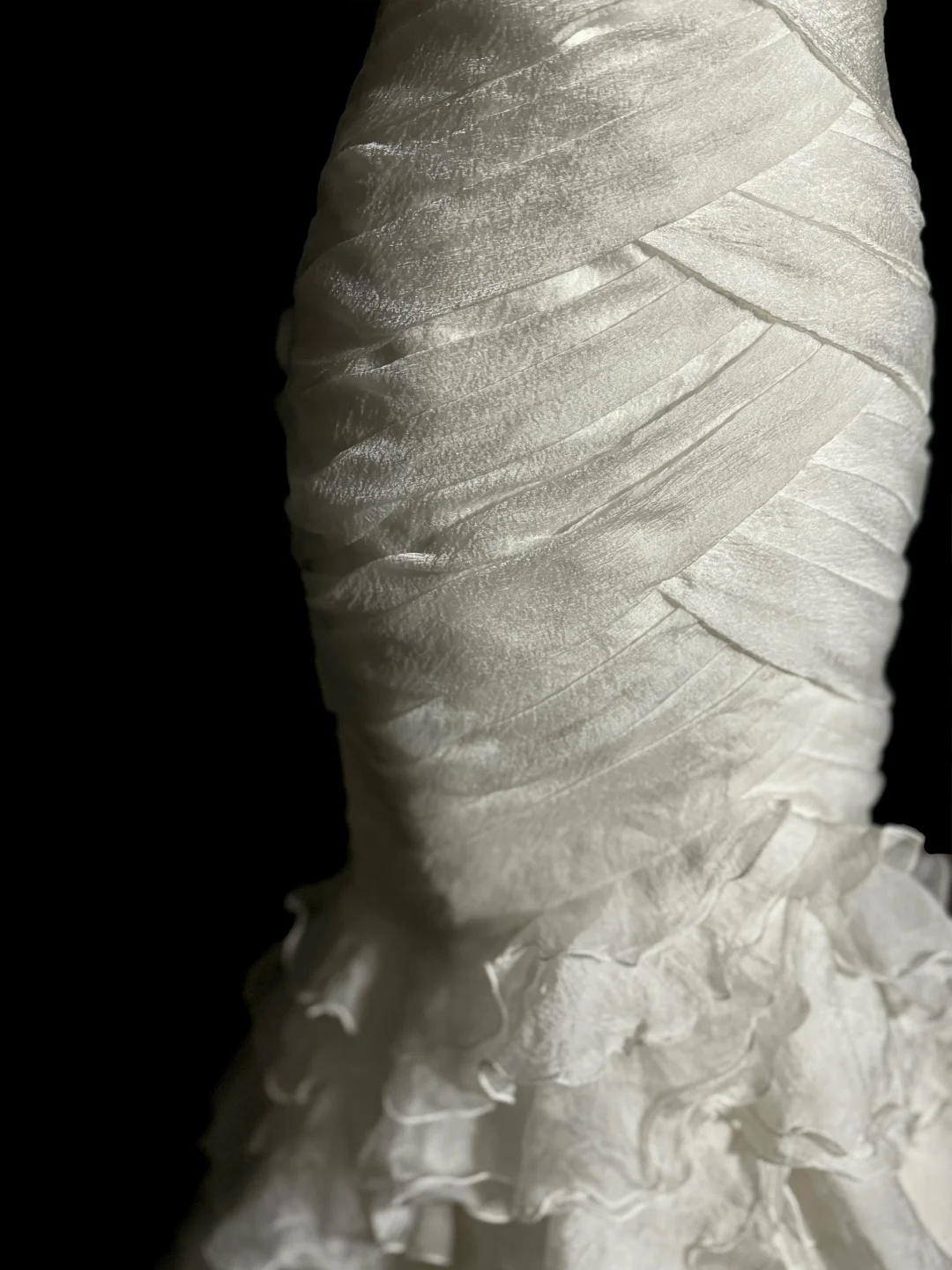 Classy Mermaid Sweetheart Tulle Ivory Long Wedding Dress Bridal Dresses SD2946