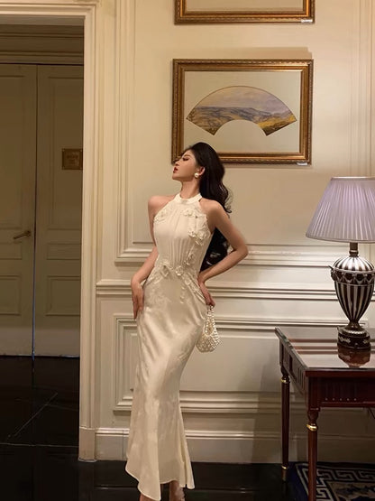 Stunning Sheath Jewel Neckline White Pleated Prom Dresses Birthday Outfit SD779