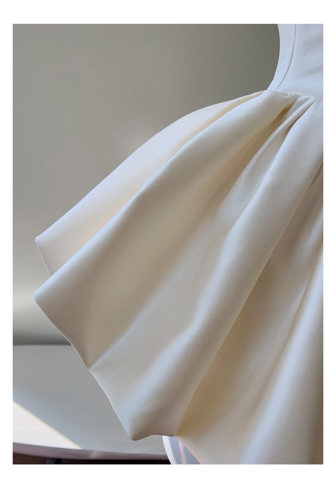 Classy White Spaghetti Straps Satin A Line Short 7th Grade Homecoming Dress Cocktail Dress D2951