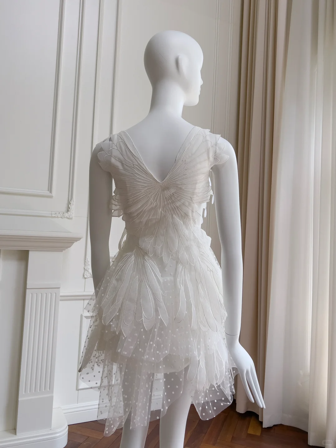 Pretty Tulle Lace White Short Birthday Outfits Homecoming Dress S483