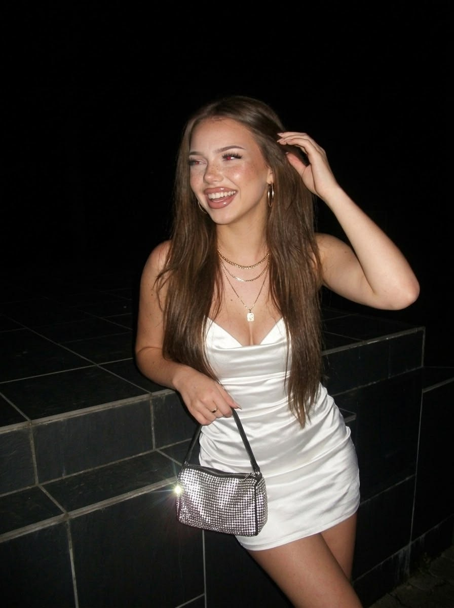 Classy Spaghetti Straps Satin White Sheath Short Homecoming Dress Cocktail Dress D4366