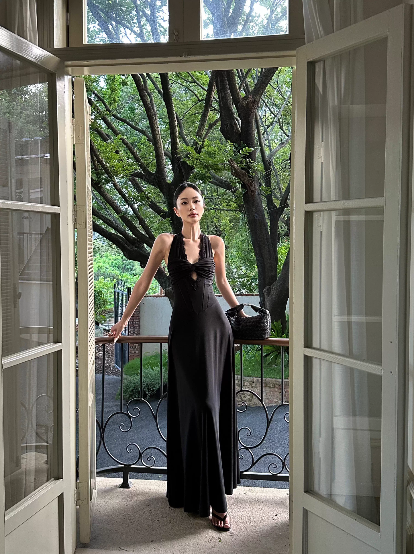 Sexy Black Halter Satin A Line Long Birthday Party Dress Evening Dress Formal Wedding Guest Dress D2079