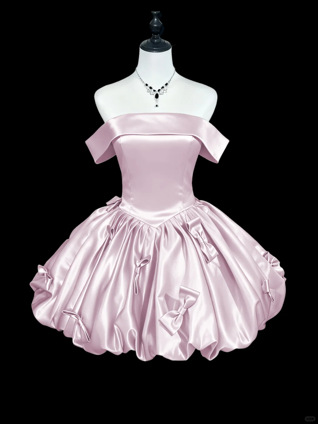 Classy Off The Shoulder Satin A Line Short 6th Grade Homecoming Dress,Blue Mini Birthday Dress With Bow D2794