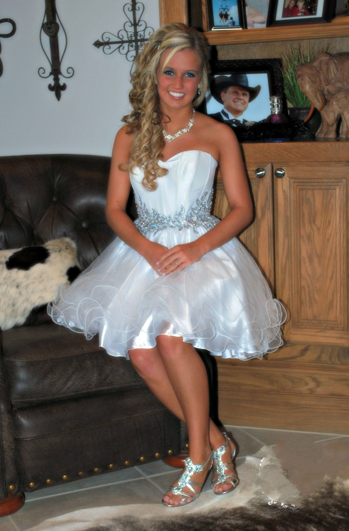 Charming Blue Satin Tulle Beaded Appliques Short Homecoming Dress,Strapless A Line Mini Prom Dress D3779