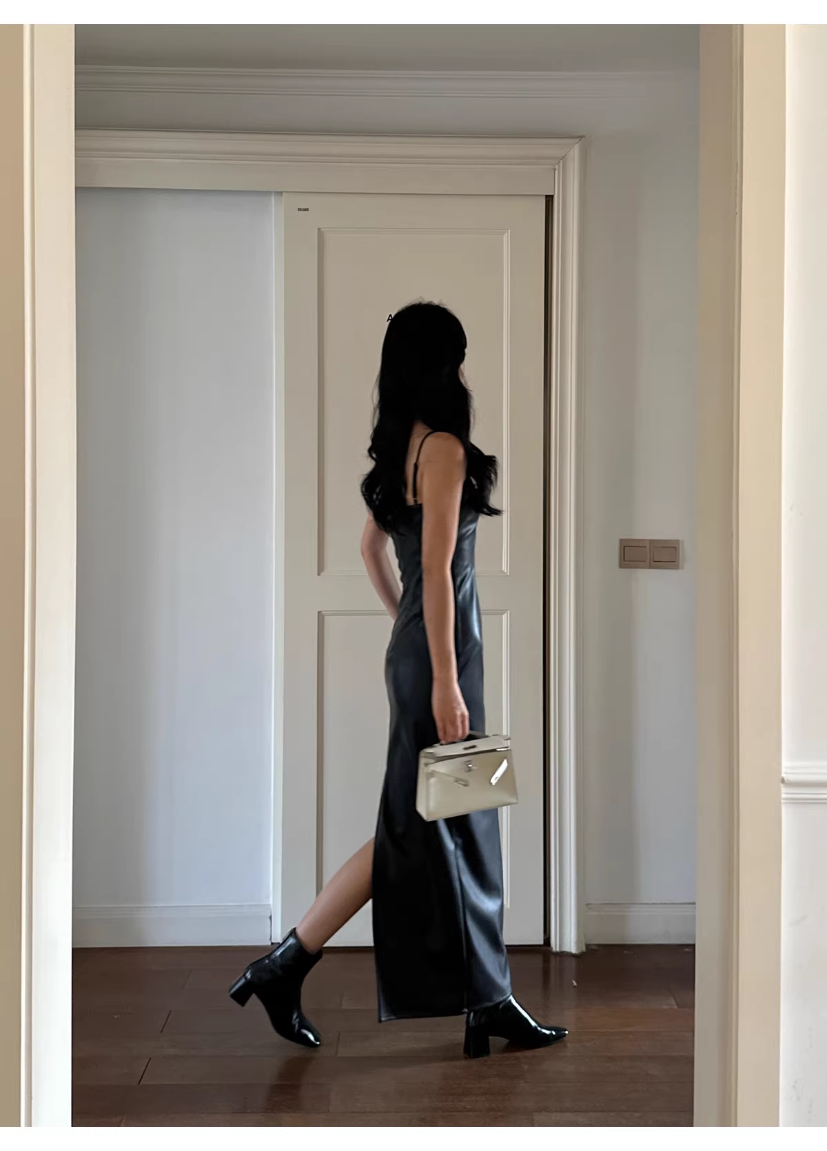 Fashion Spaghetti Straps Burgundy Sheath Long Party Dress Birthday Evening Dress D2124