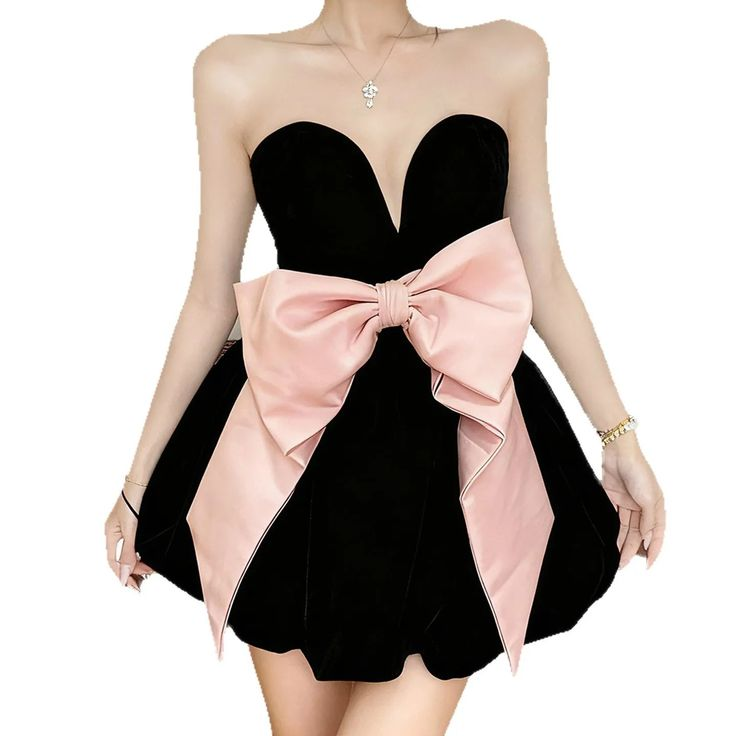 Cute Satin A Line Bow Short 6th Grade Homecoming Dress,Black Short Party Dress D3538