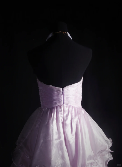 Sweet Sweetheart Neck Tulle Beaded A Line Short Birthday Outfits,Pink Homecoming Dress D3298