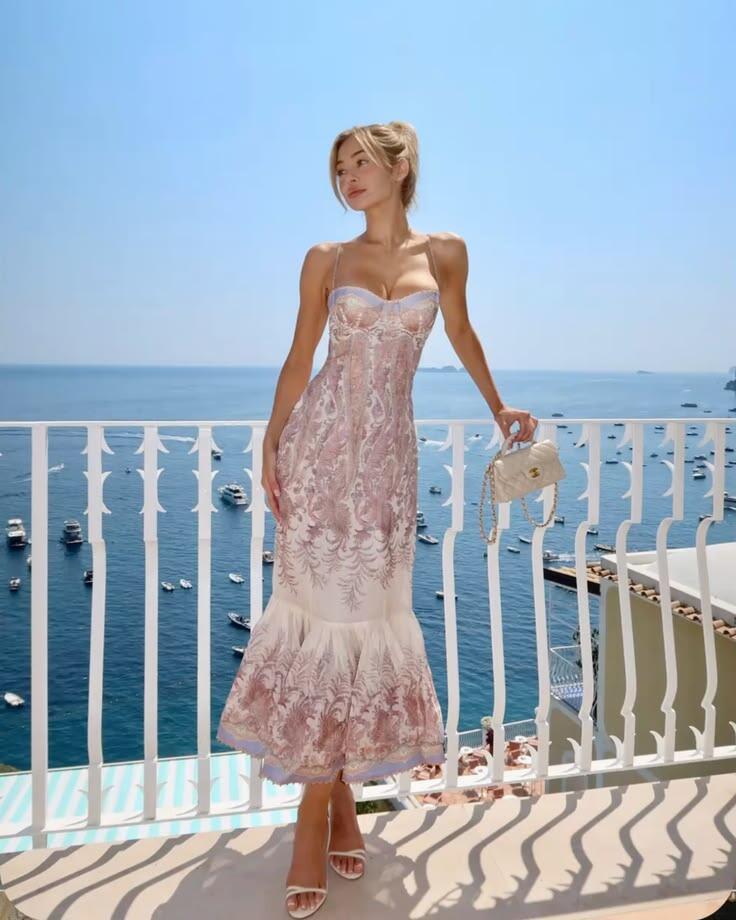 Unique Spaghetti Straps Satin Print Floral Long Prom Gown Mermaid Long Party Dresses D4477