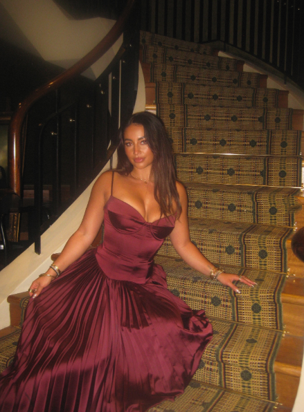Beautiful A line Spaghetti Straps Burgundy Long Satin Party Dresses Prom Dress SD2024