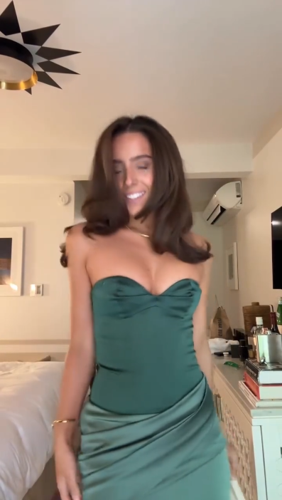 Elegant Sweetheart Neck Green Satin Mermaid Long Party Dress Evening Dress D5104
