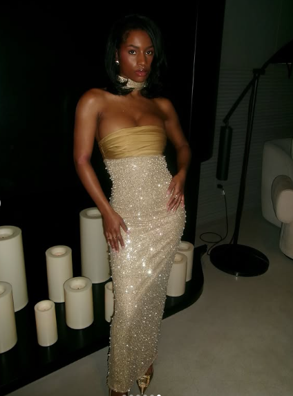 Pretty Mermaid Strapless Long Yellow Sequin Satin Party Dresses Prom Dresses SD2042