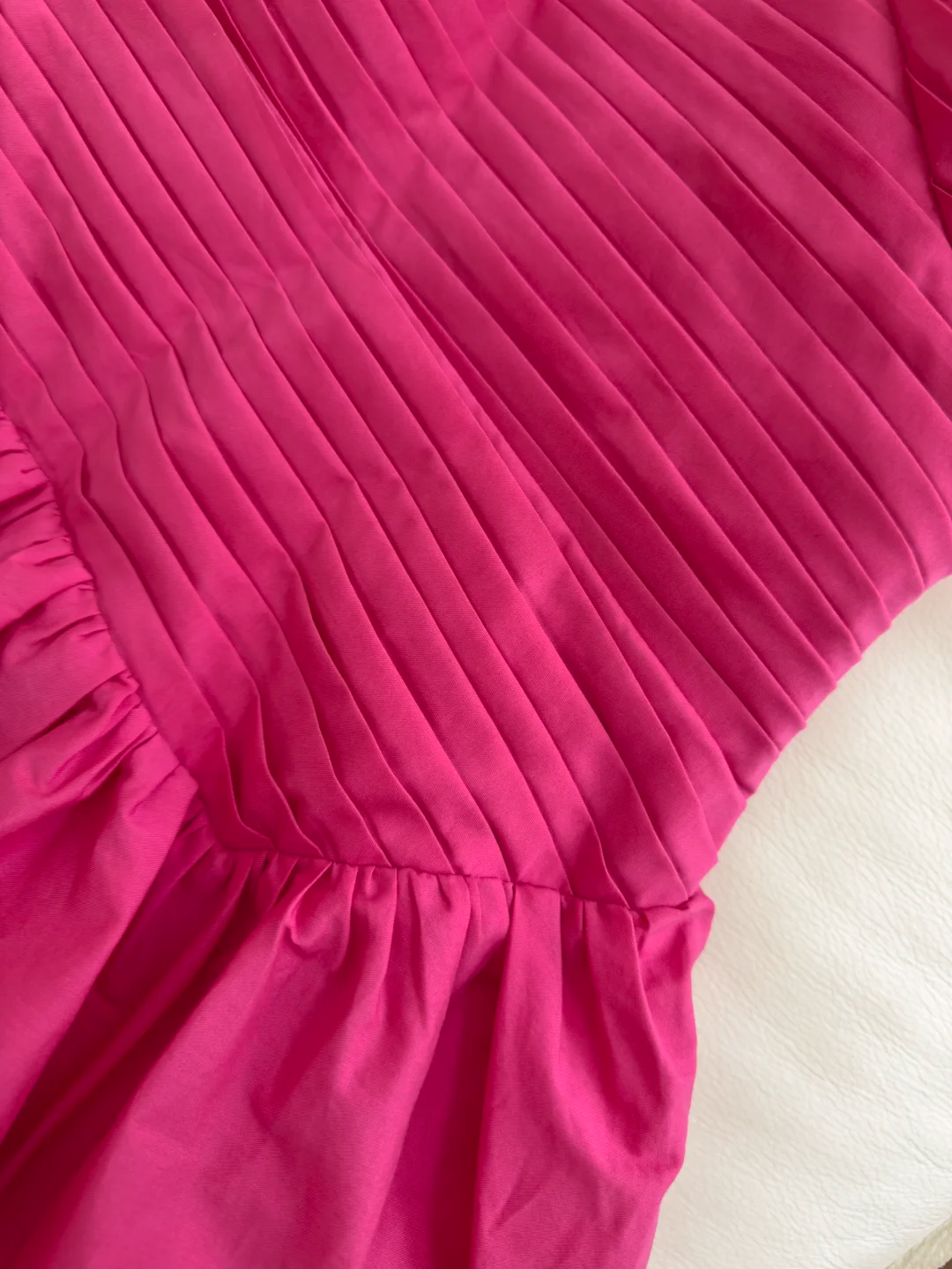 Classy Spaghetti Straps Rose Red Satin Pleated A Line Evening Dress Long Wedding Guest Dress D2980