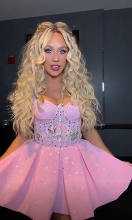 Pretty Pink Halter Satin Sequin Beaded Short Homecoming Dress Short Birthday Party Dress D4311