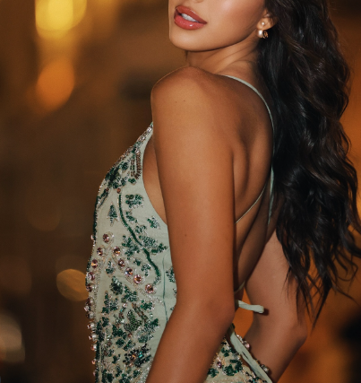 Vintage A line Spaghetti Straps Mint Green Chiffon Sequin Beaded Formal Grade Homecoming Dress Cocktail Dress S340