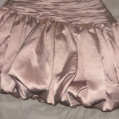 Elegant Sweetheart Neck Pink Satin Pleated A Line Homecoming Dress Short 18th Birthday Outfits D3046