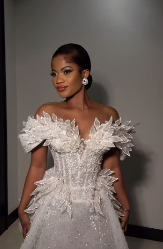 Vintage Pearls Beaded Floral Short Cocktail Dress Birthday Dress White Off The Shoulder Homecoming Dress S688