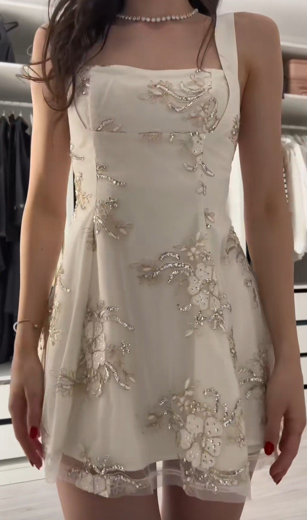 Vintage Straps White A Line Short Party Dress Formal Graduation Homecoming Dress D229