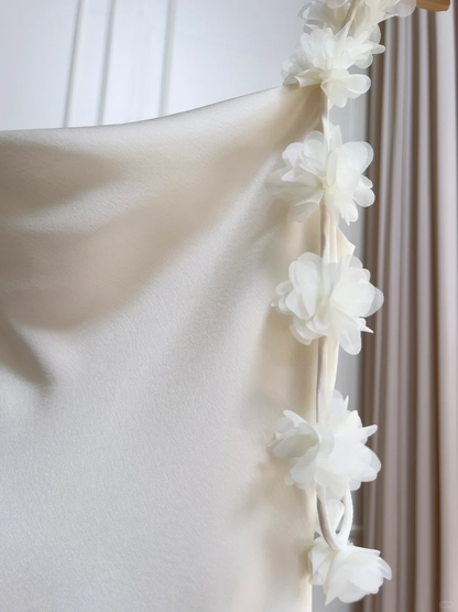 Charming White Spaghetti Straps Formal Party Dress Guest Dress S482