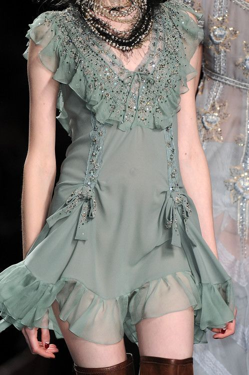 Elegant V Neck Green Chiffon Ruffle Beaded Short Homecoming Dress Cocktail Dress D3330