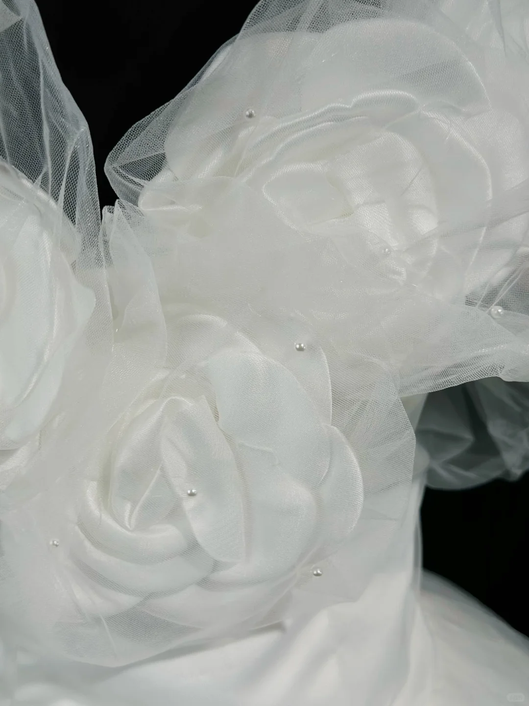 Fairy Ball Gown Off The Sholder 3D Flowers White Tulle Beaded Long Evening Dress Birthday Dress D2507