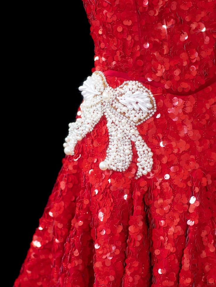 Pretty Red Sequin Beaded A Line Short Graduation Homecoming Dress 18th Birthday Outfits D440