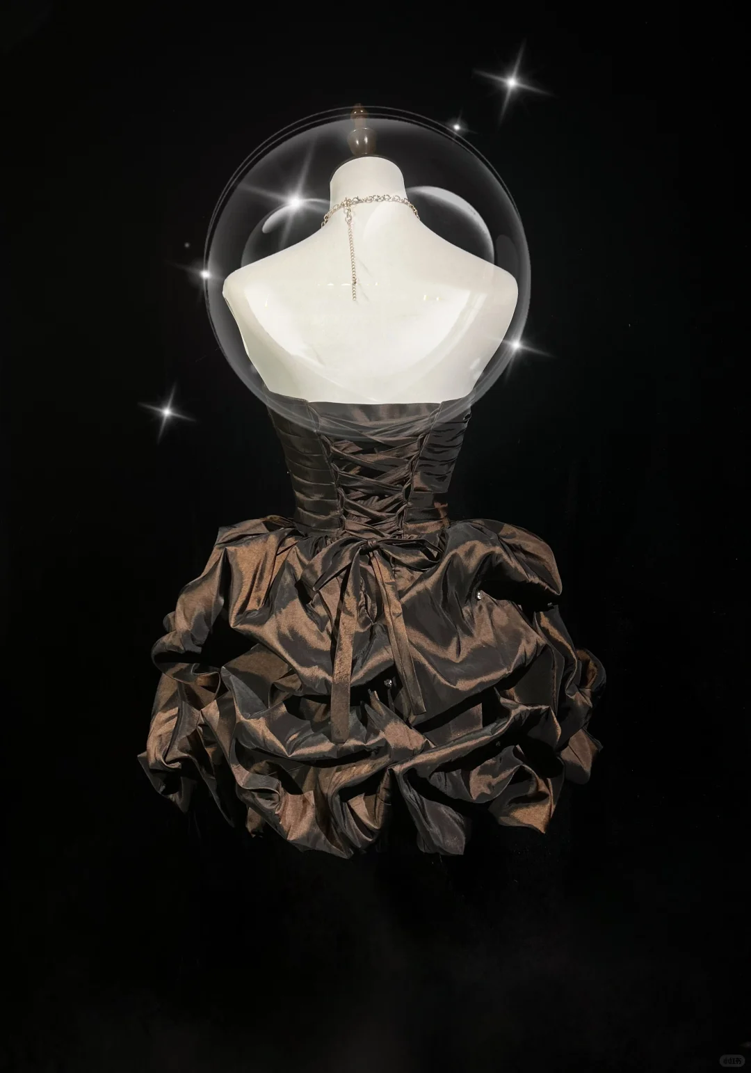 Rotrp Brown Strapless Satin Pleated A Line Short Homecoming Dress Cocktail Dress D3362