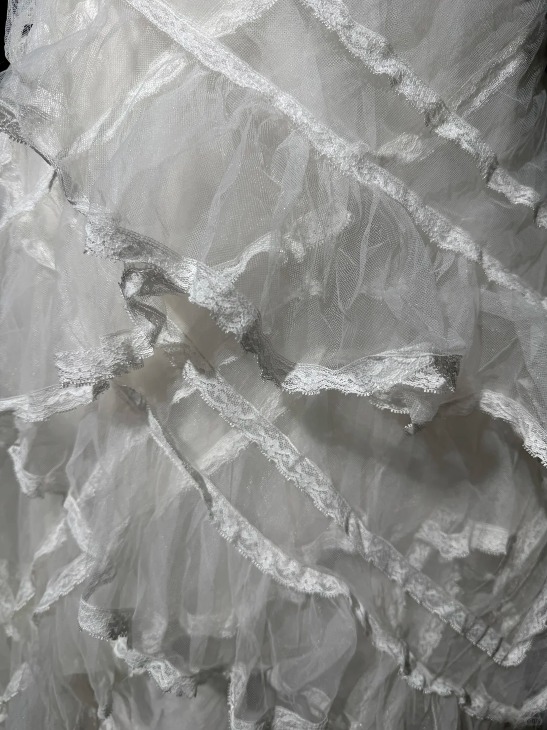 Pretty Halter Tulle Lace Ruffle Mermaid Prom Dress,White Long Evening Dress With Beads D3727