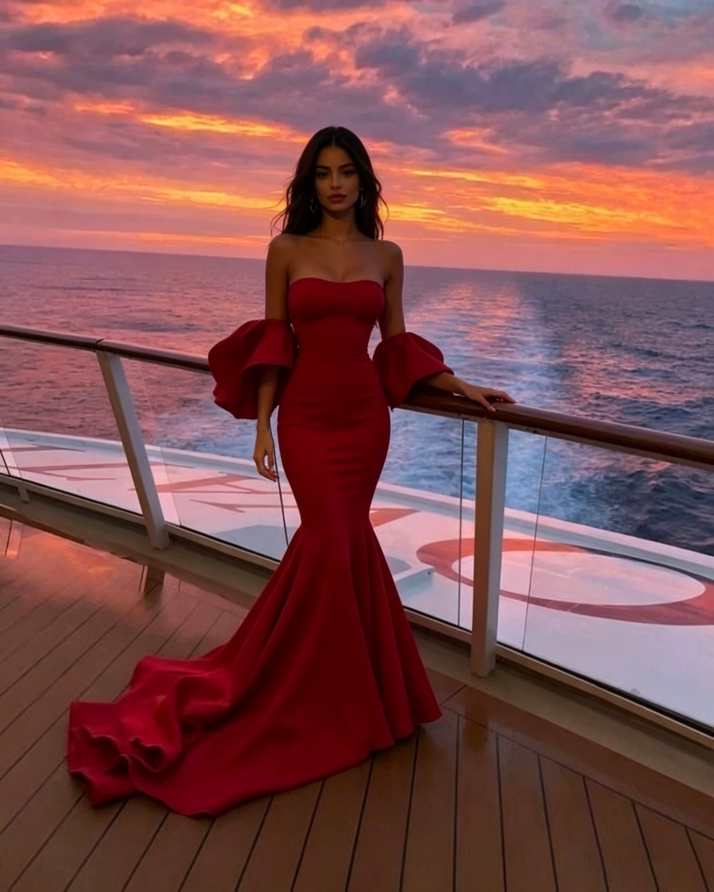Sexy Mermaid Strapless Satin Burgundy Prom Dresses Long Party Dress SD2235